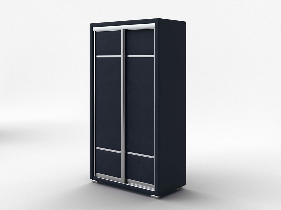 Шкаф Орматек Шкаф-купе 2х дв Orma Soft 2 без зеркал Ткань Микровелюр Laska 32 Синий кит 119x60 140280₽